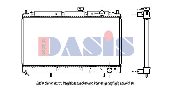 AKS DASIS Jäähdytin,moottorin jäähdytys 140051N